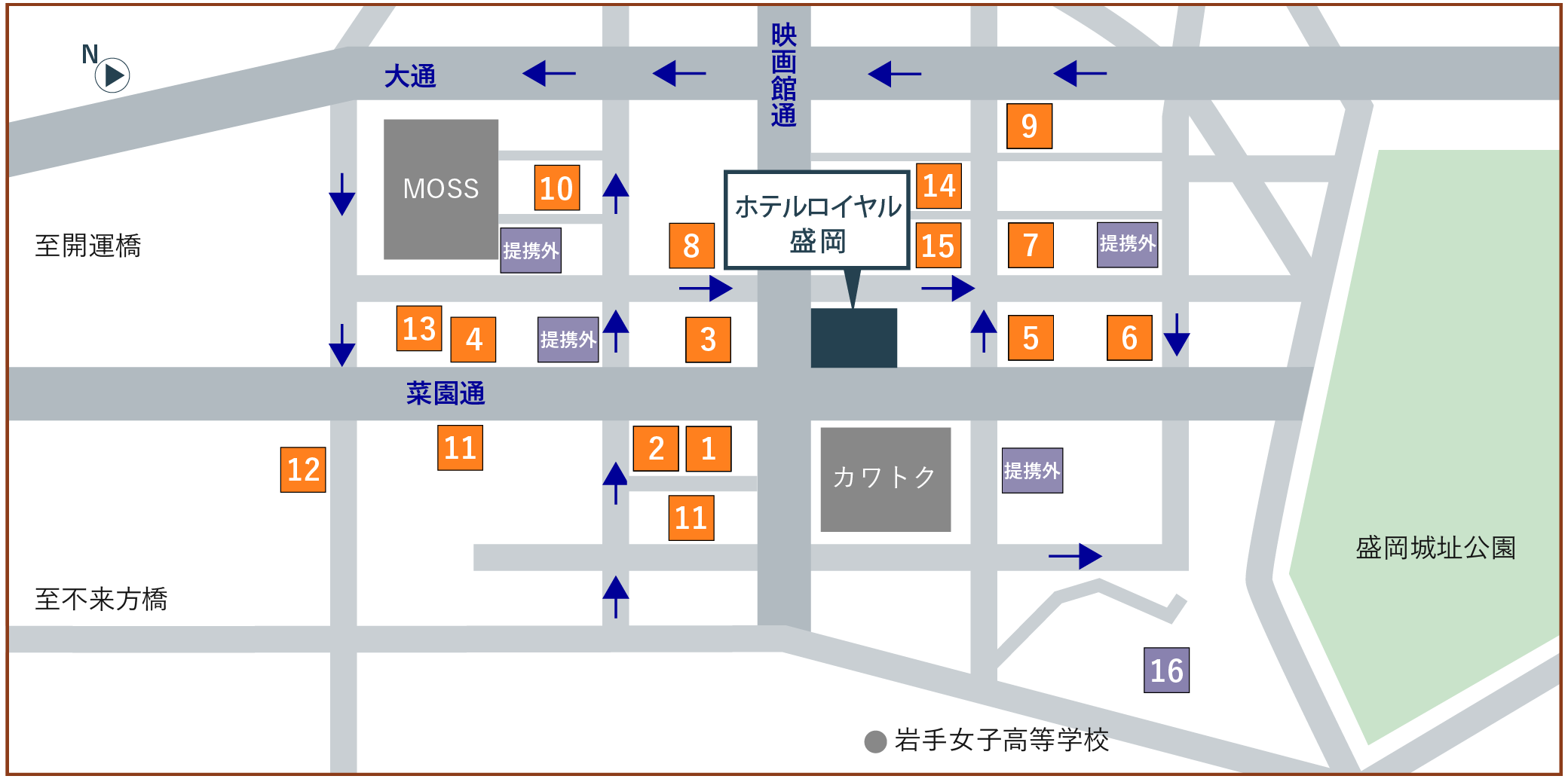 駐車場のご案内